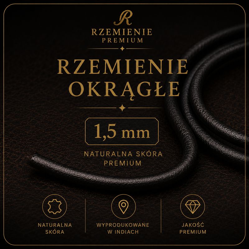 Rzemienie okrągłe 1,5mm