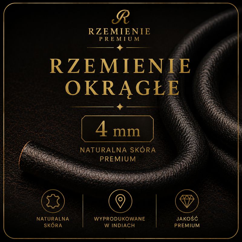 Rzemienie okrągłe 4mm