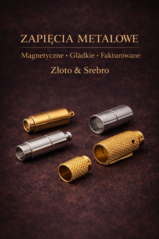Zapięcia metalowe do wklejania rzemieni