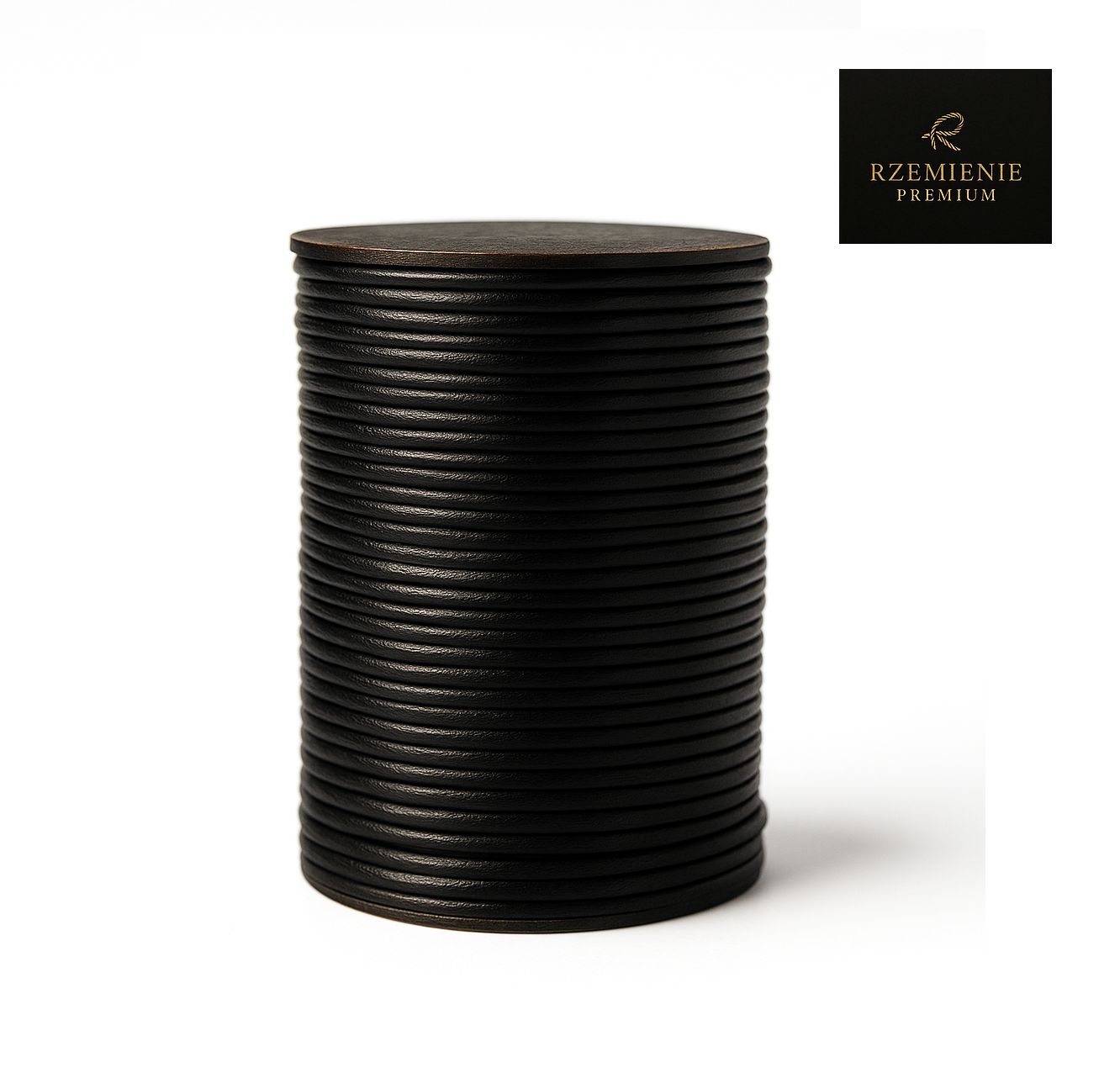 Rzemień Jubilerski okrągły czarny 2,5mm klasa PREMIUM