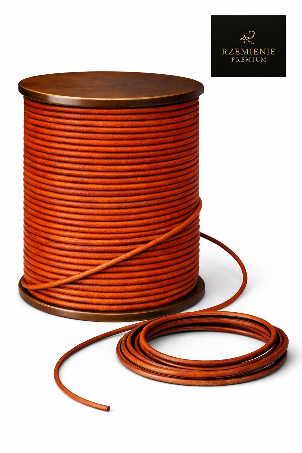 Rzemień Jubilerski okrągły Antique Wood 2 mm klasa PREMIUM