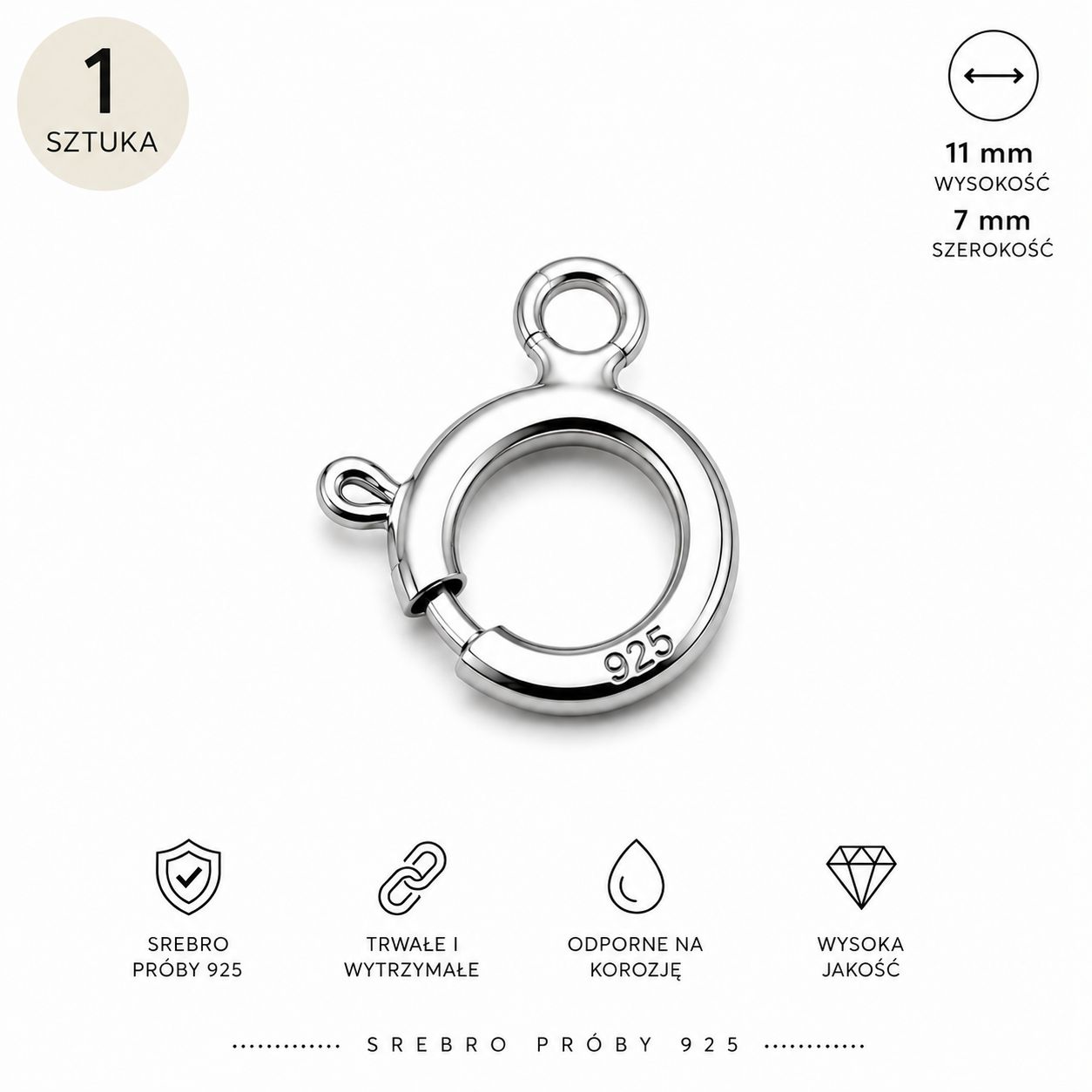 Zapięcie Sprężynowe Federing 11 mm
