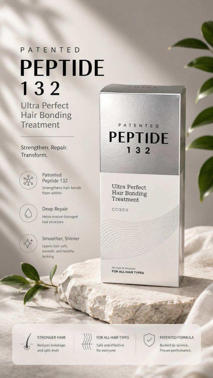 CORSX PEPTIDE-132 Ultra Perfect Hair Bonding Oil Serum.