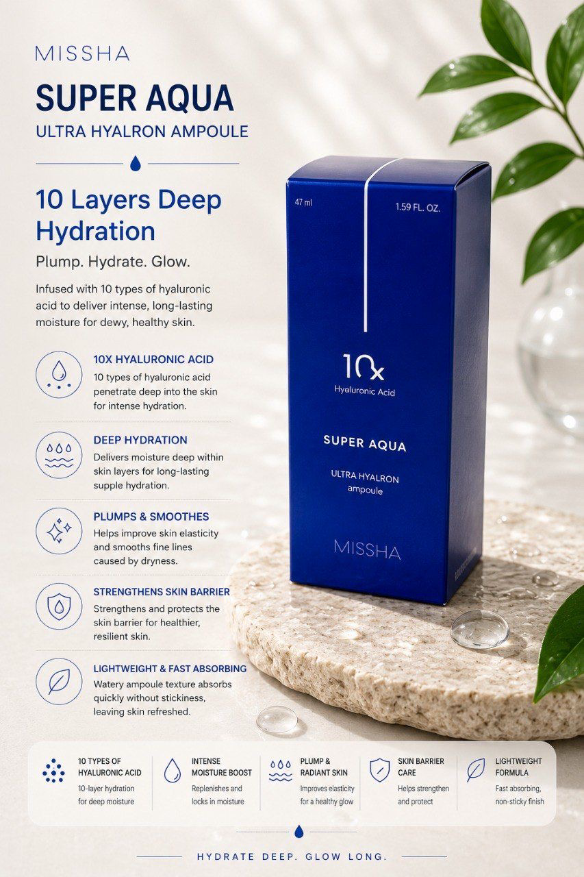 MISSHA Super Aqua Ultra Hyalron Ampoule 50 ml