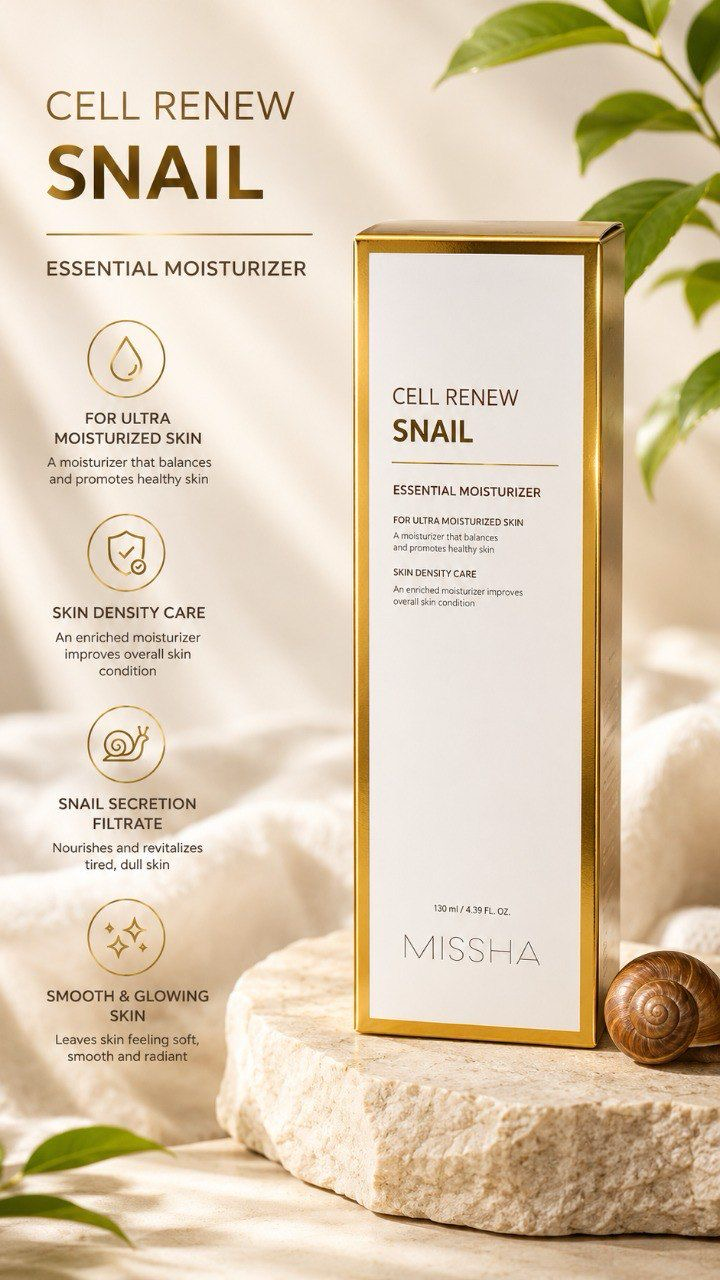 MISSHA Super Aqua Cell Renew Snail Cleansing Foam 100ml