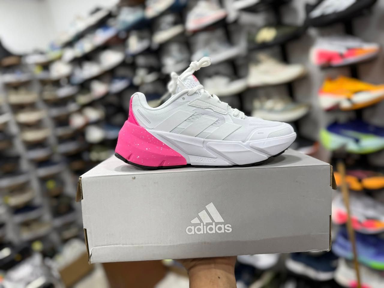 Adidas Adistar all White/ Pink