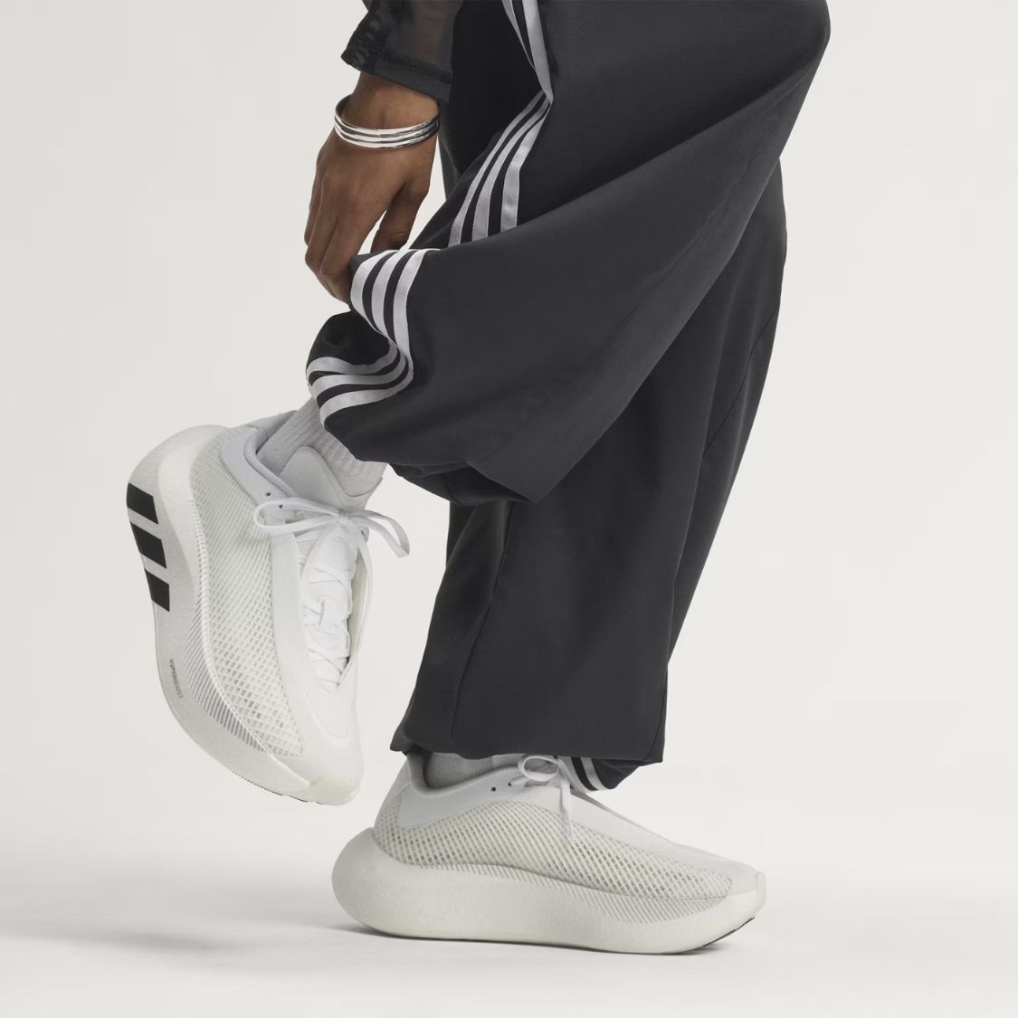 Adidas HYPERBOOST Waterproof PRO Running Shoe - White Black
