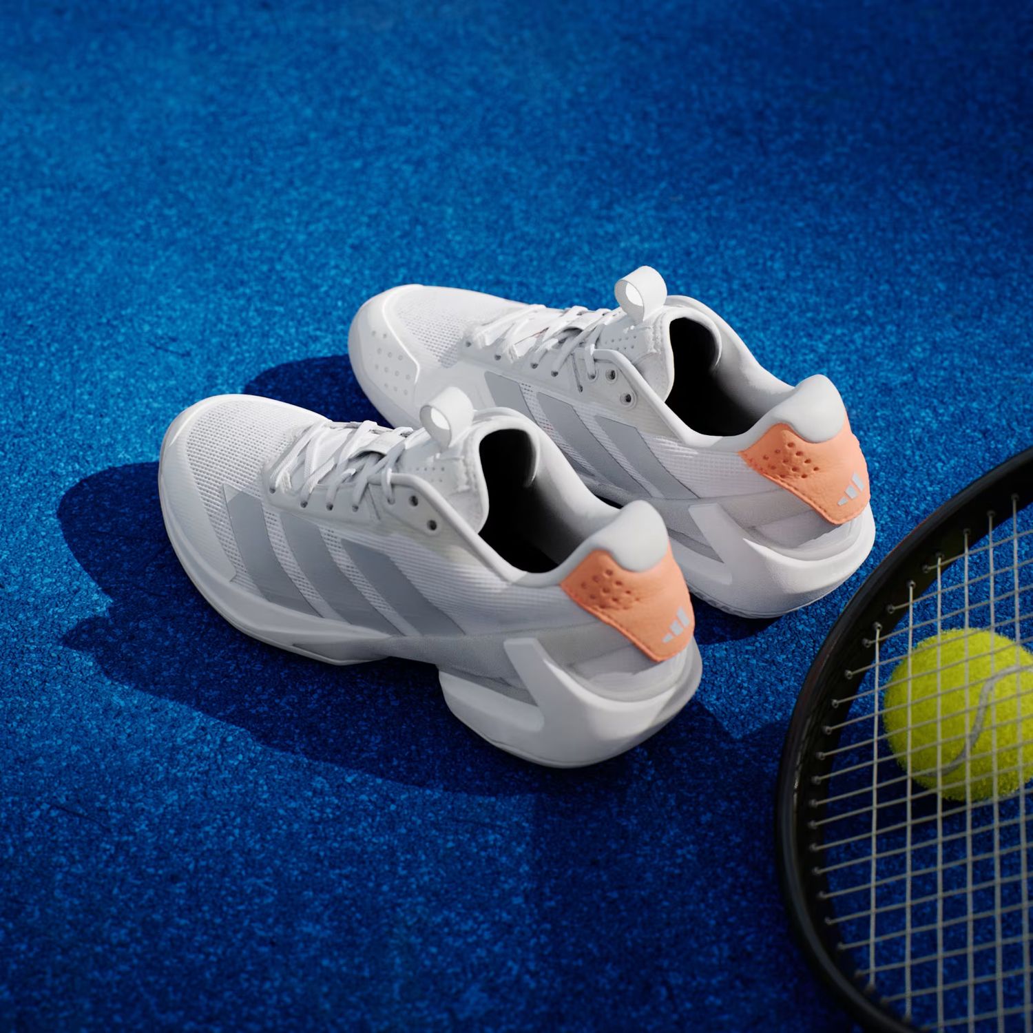 Adizero Ubersonic 5 Clay Cloud White/Beam Orange