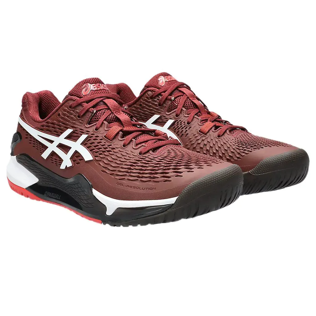 Asics Gel Resolution 9 - Antique Red White 2