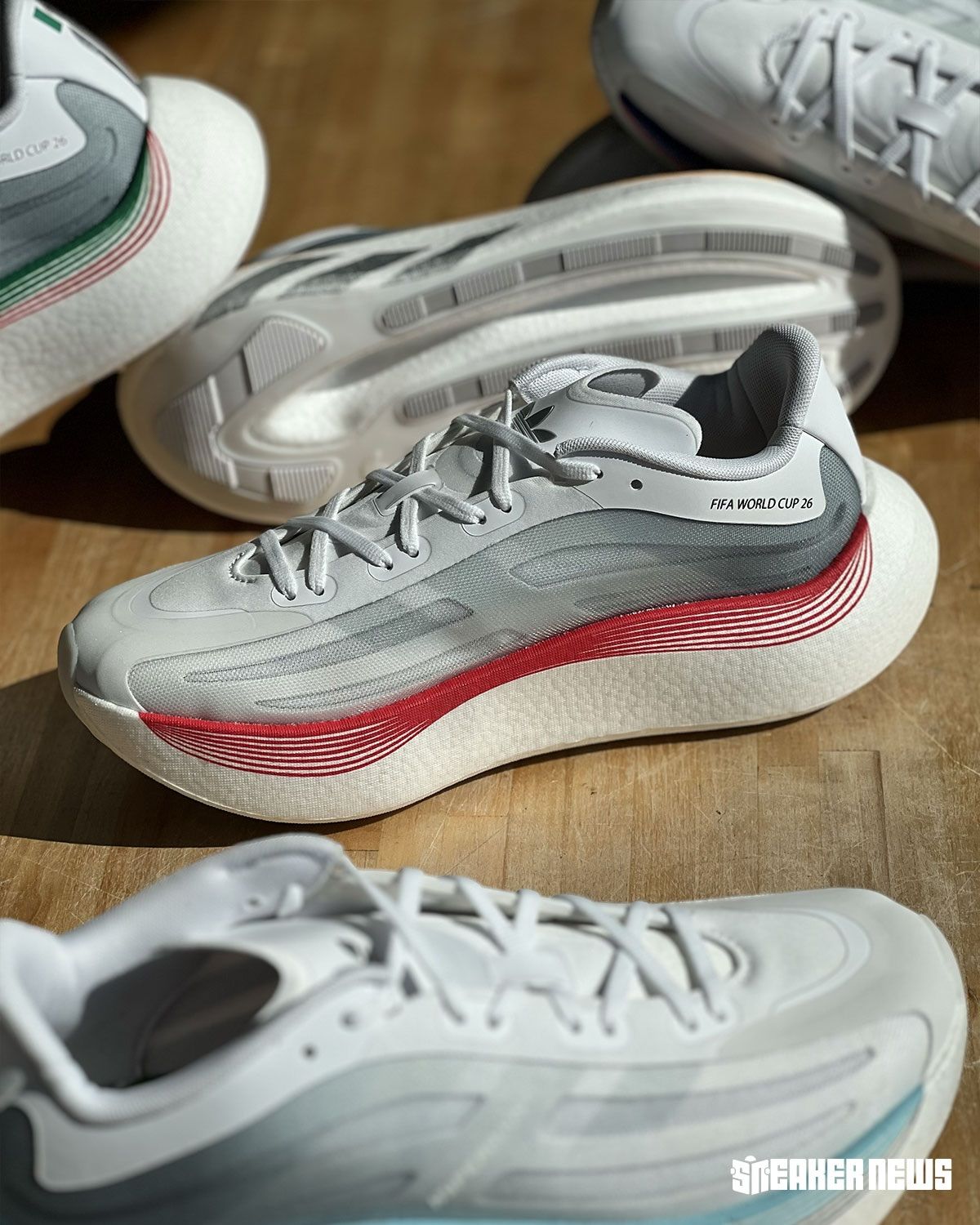 ADIDAS HYPERBOOST EPHR SHOES - Gray Red White