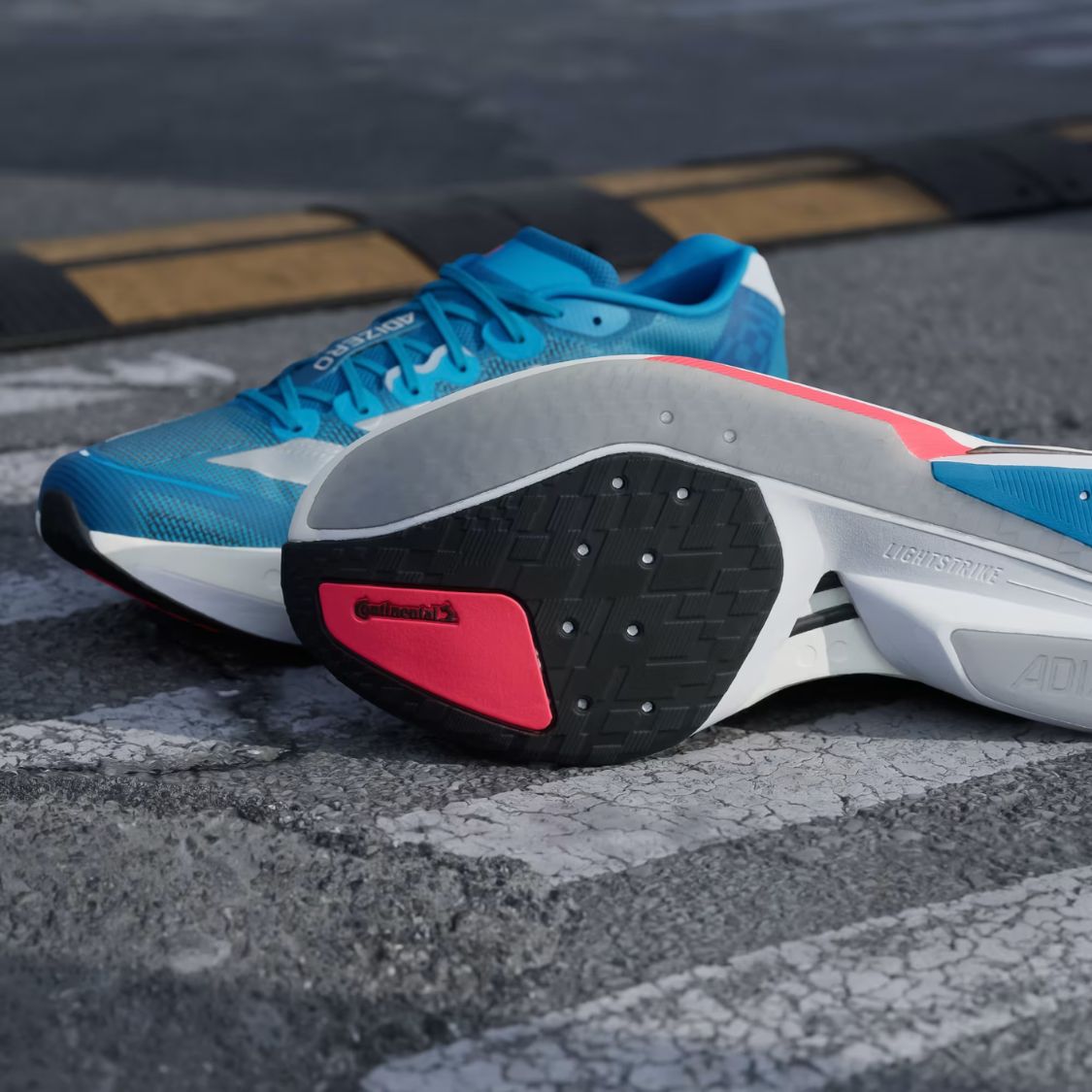 Adidas Adizero Boston 13 - Silver Metallic / Dark Blue