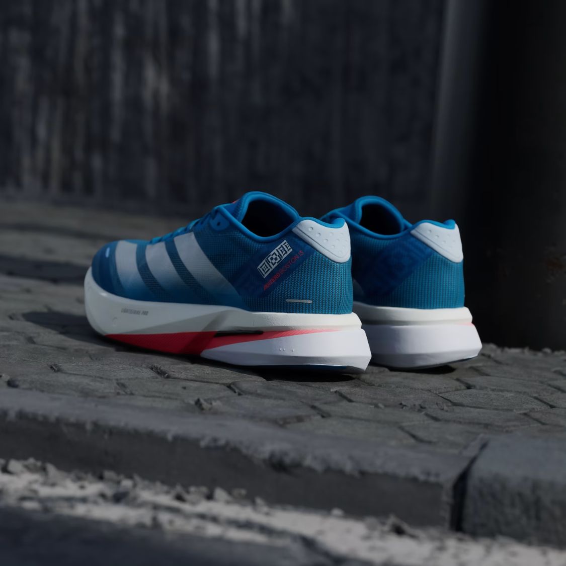 Adidas Adizero Boston 13 - Silver Metallic / Dark Blue