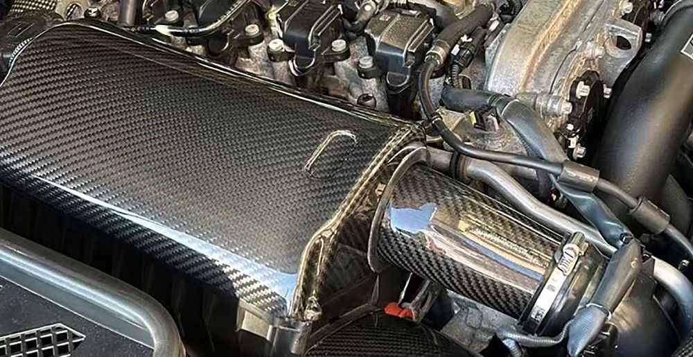 Real Full Sealed Dry Carbon Airfilter Kit for Mercedes Benz W205 M274 Engines