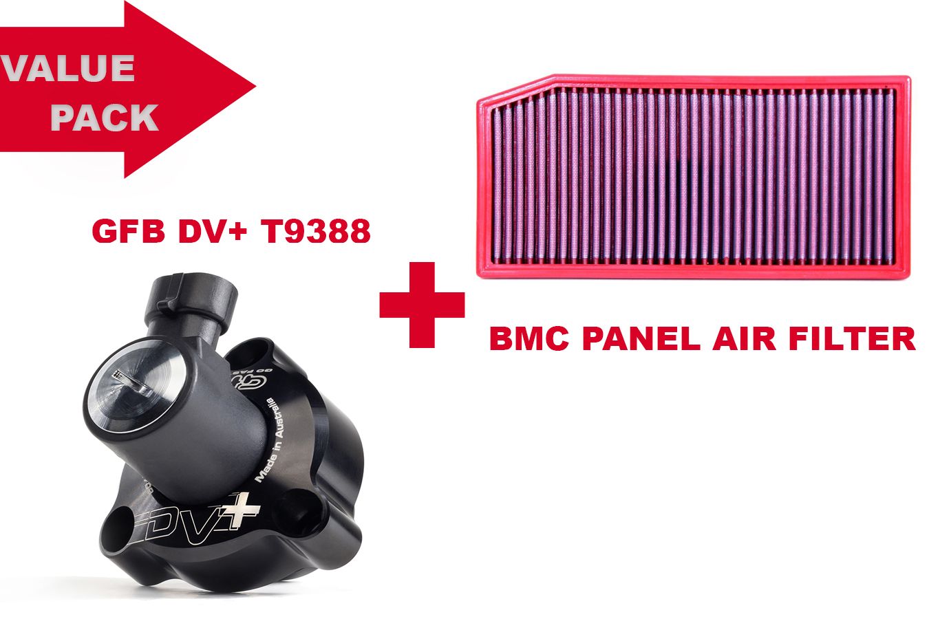 VALUE PACK- GFB DV+ T9388 + BMC Panel AirFilter for MB W205 M264