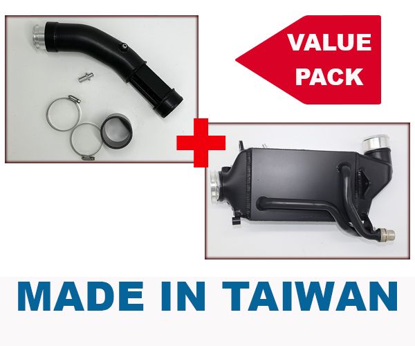 Value Pack = Turbo Charge Pipe Cooler + Liquid Intercooler for Mercedes M274