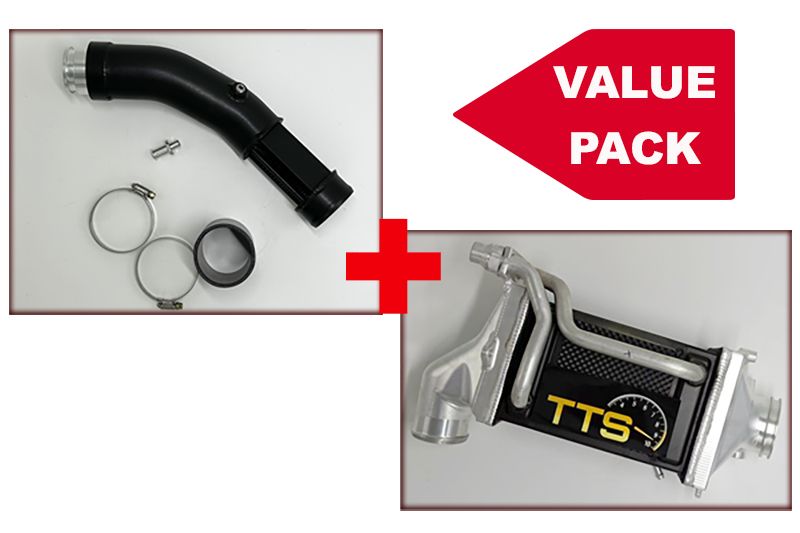 Value Pack = Turbo Charge Pipe Cooler + Liquid Intercooler for Mercedes M274