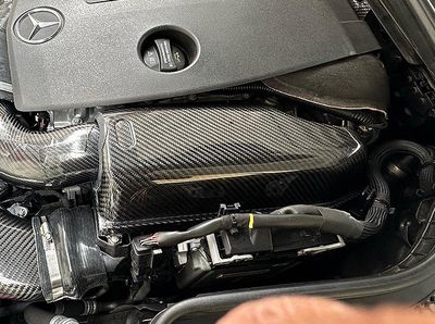 Carbon Fiber Air Filter Kit with Sensor Adaptor for Mercedes Benz M264 1.5T and 2.0T
