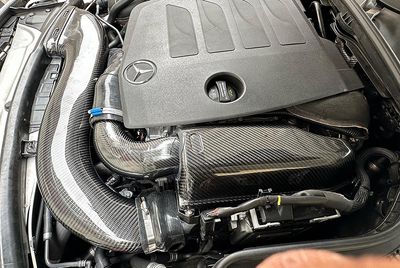 Carbon Fiber Air Filter Kit with MAF Sensor Adaptor for Mercedes-Benz M264 1.5T-2.0T