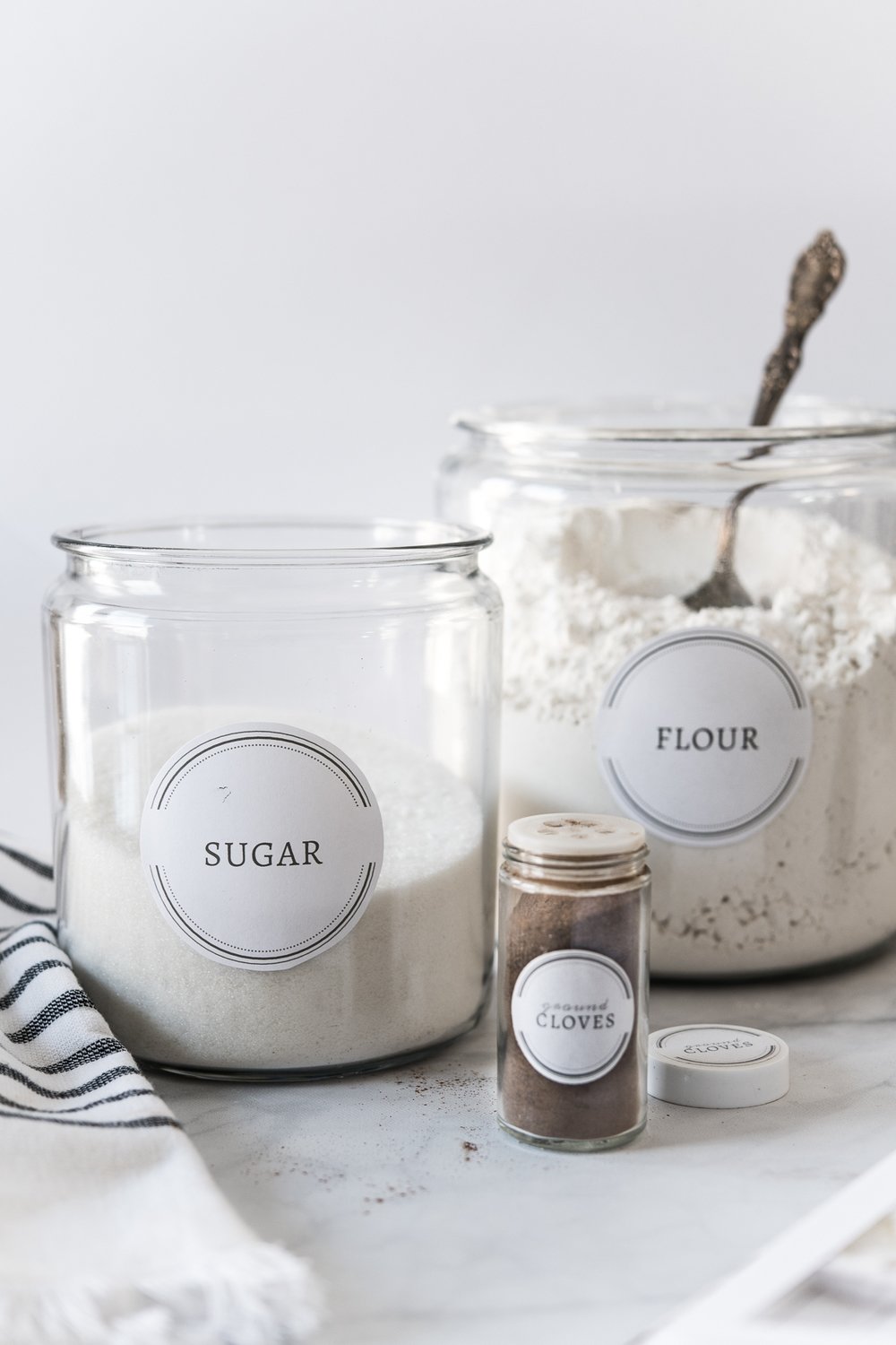 Custom Round Farmhouse Kitchen Labels