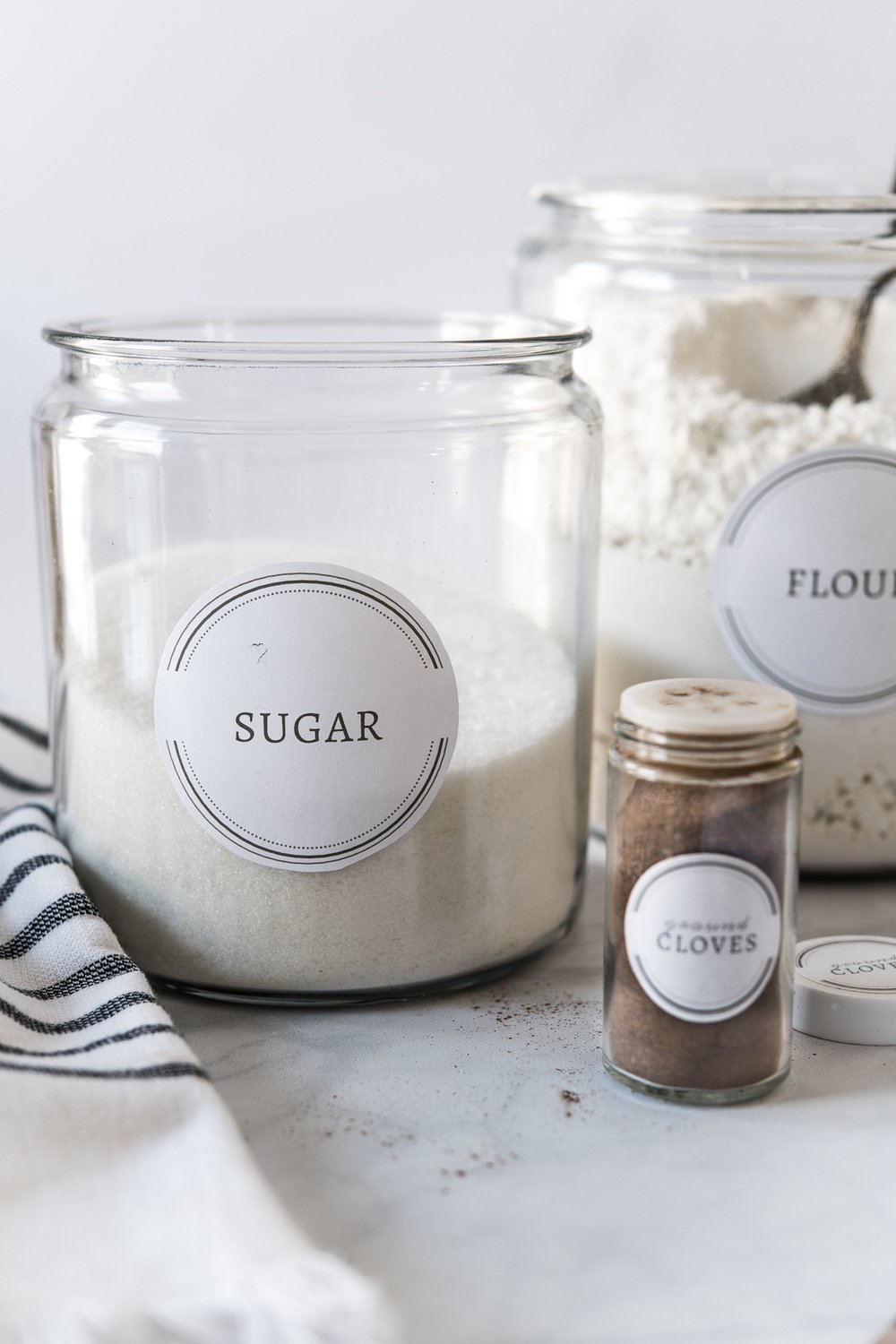 Custom Round Farmhouse Kitchen Labels