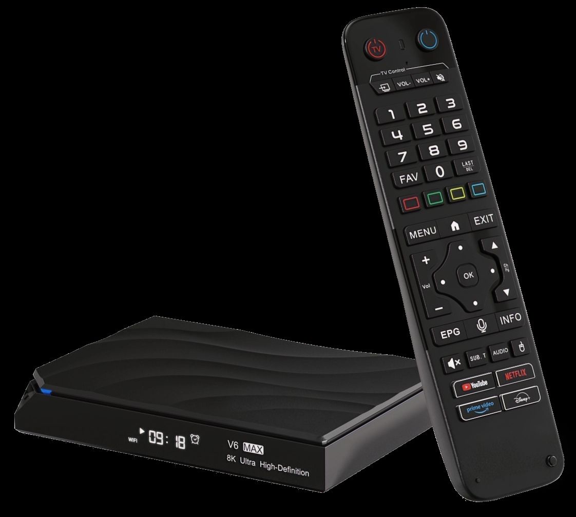 V6 Max media player with remote