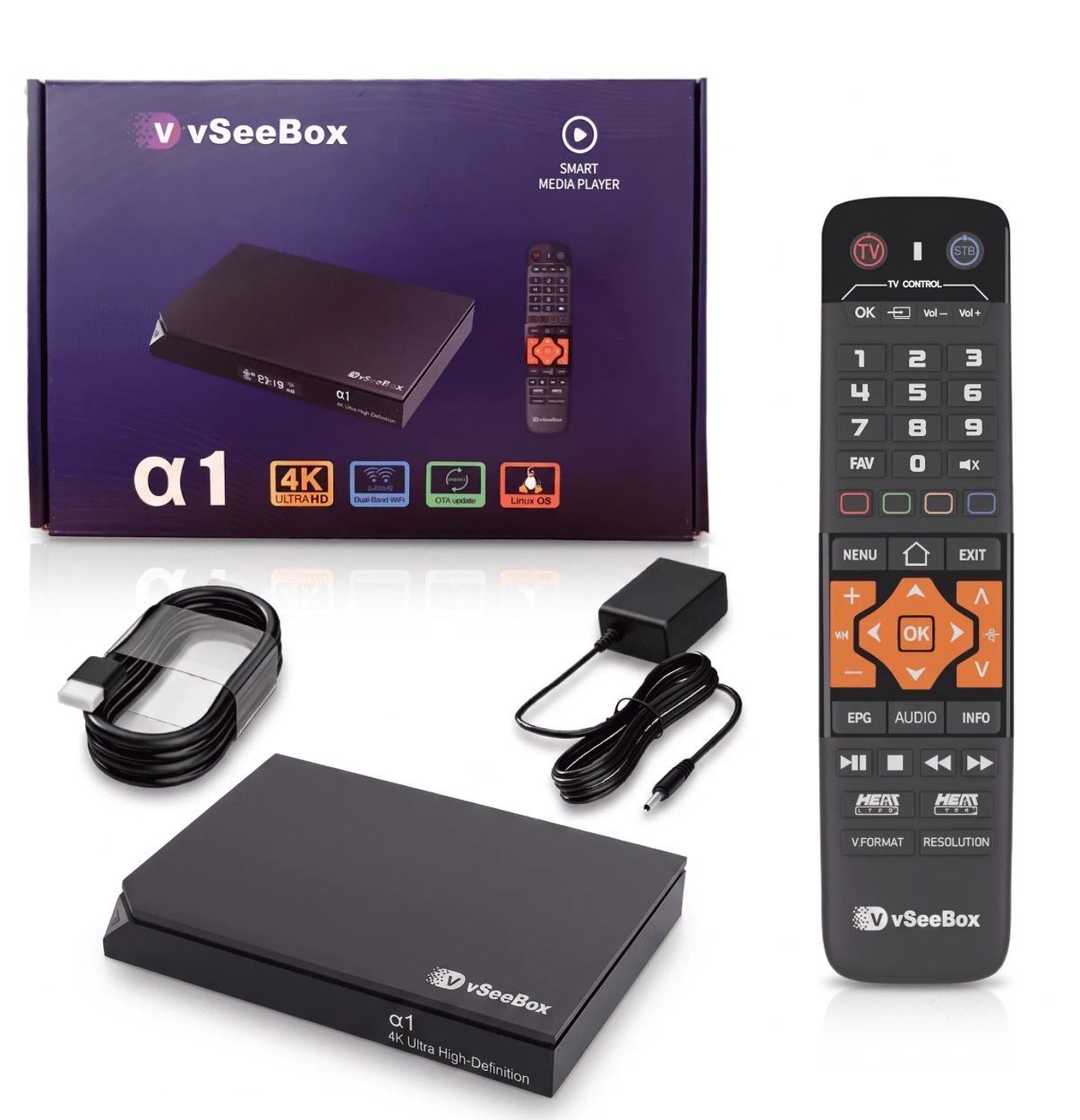 A1 Alpha 1 media player with remote