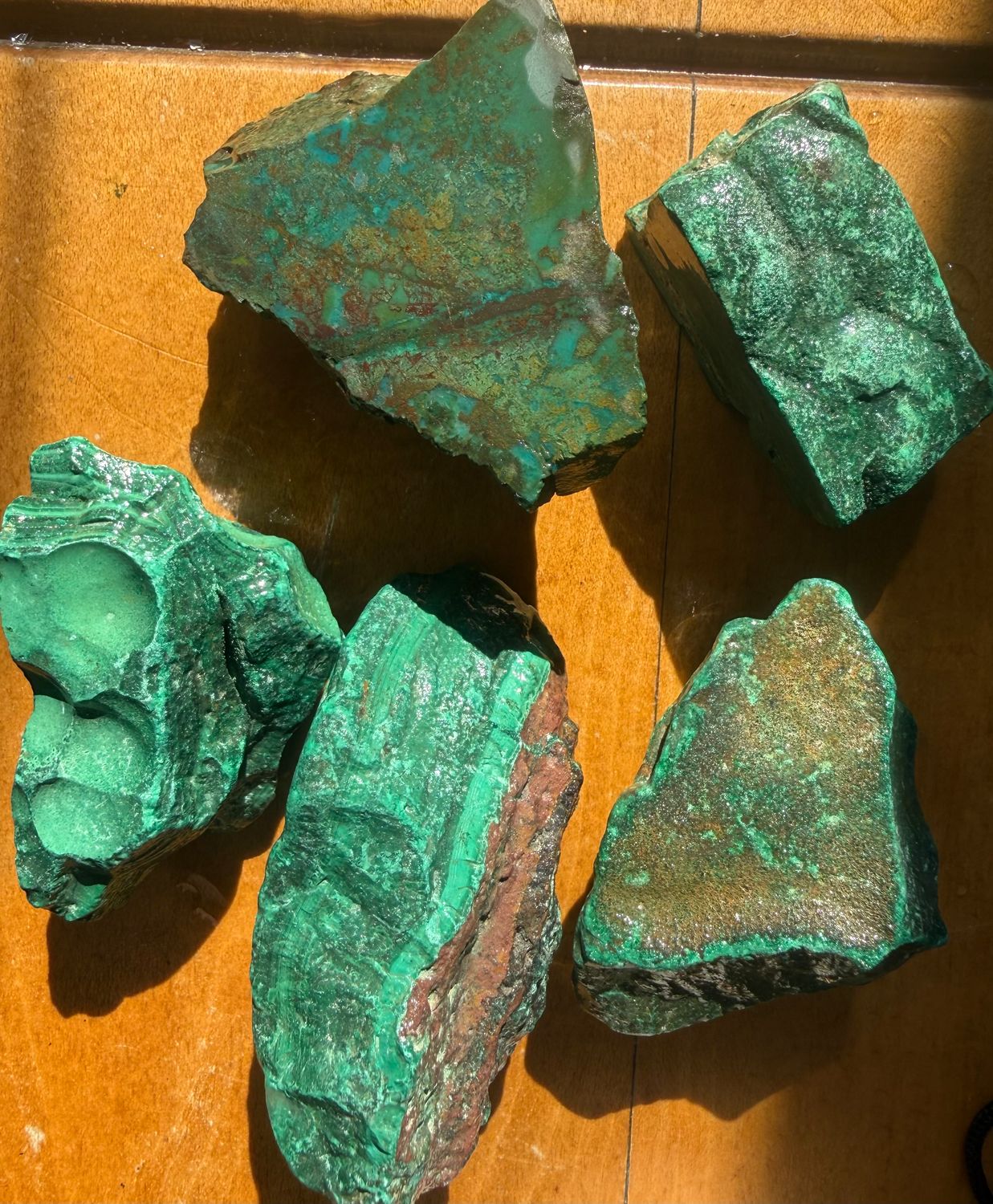 Raw Malachite Chunks