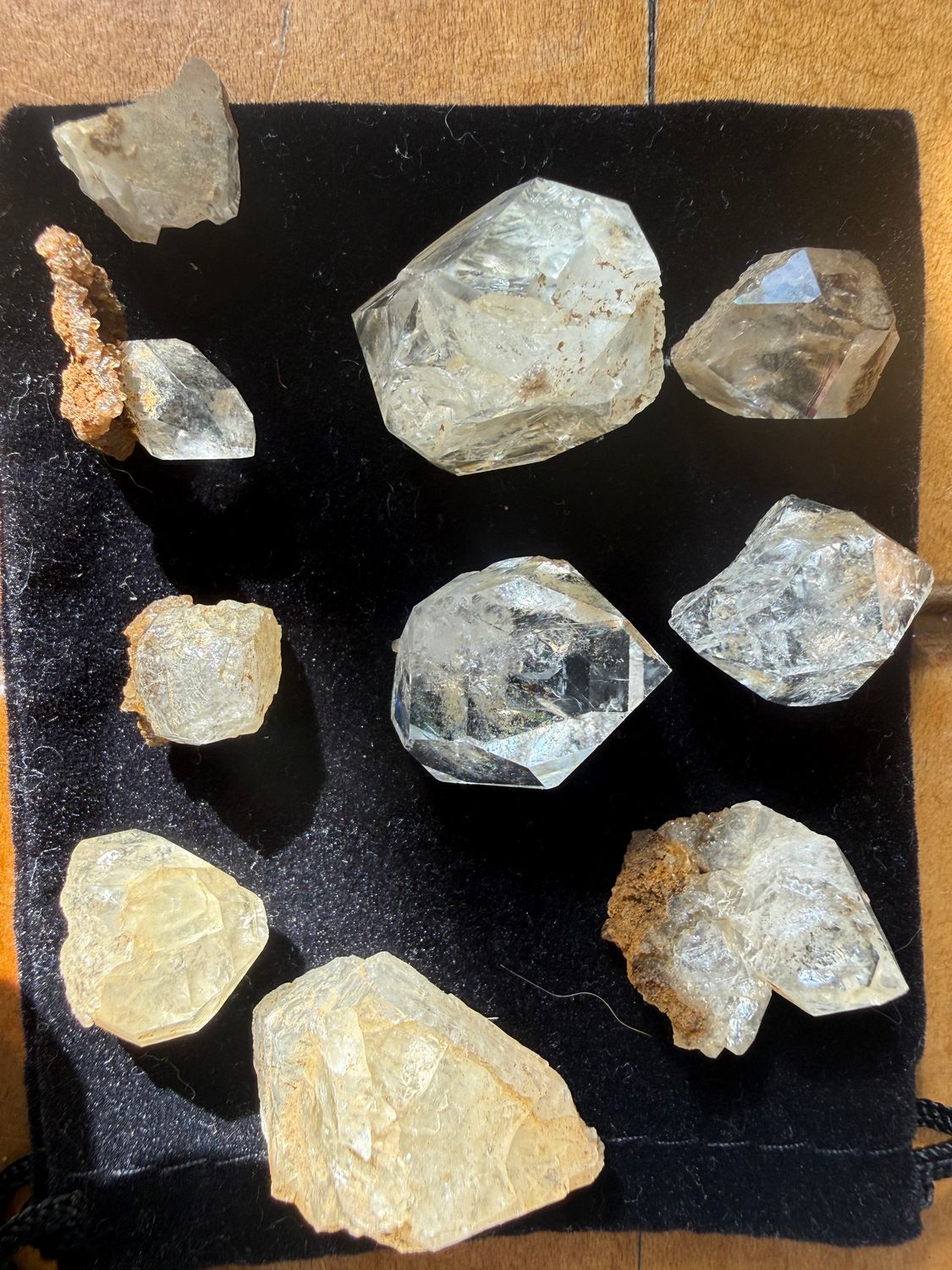 Double Terminated Quartz Crystals Herkimer Diamonds (3 pack)