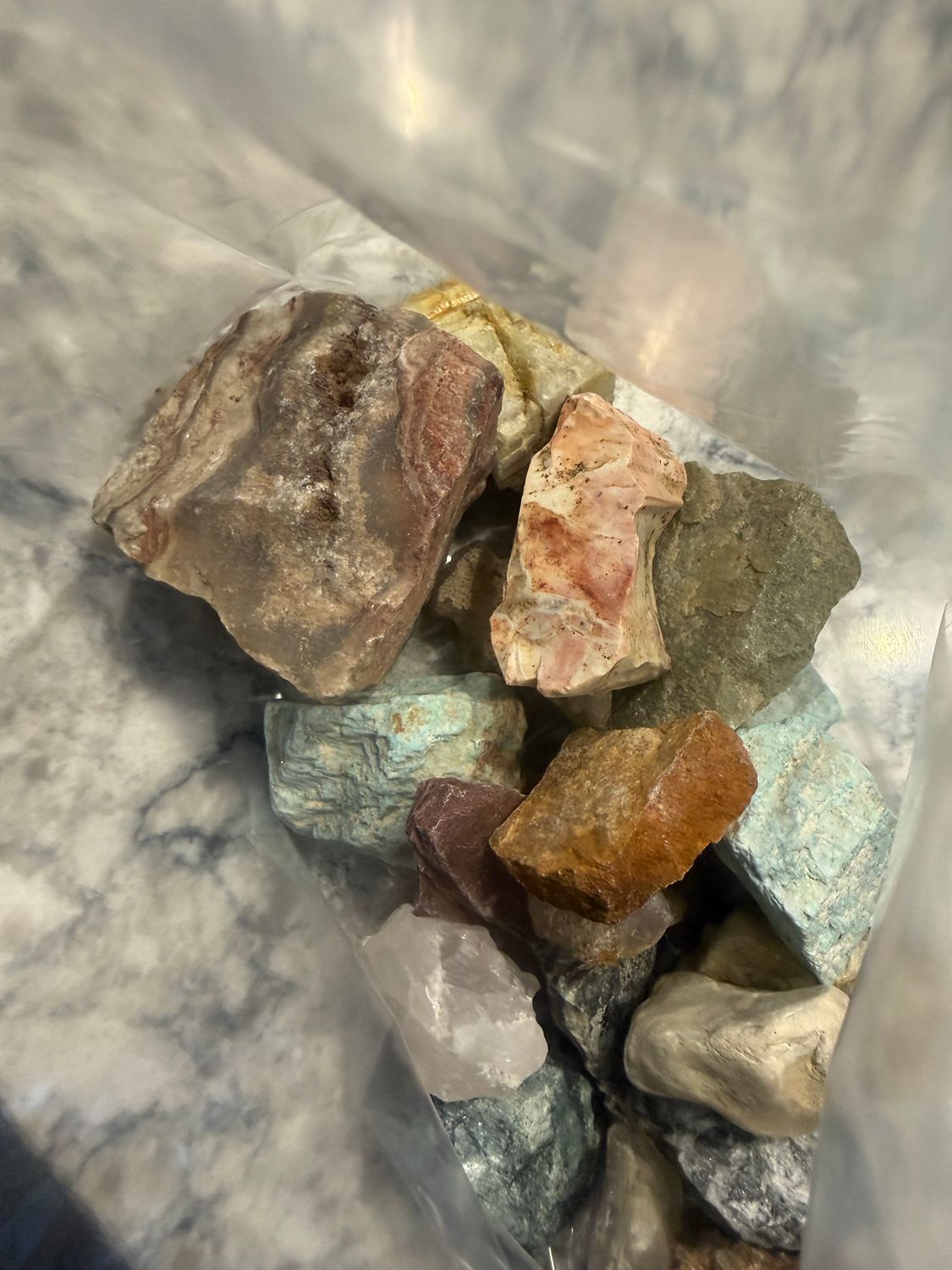 Raw Rocks and Minerals for Tumbling
