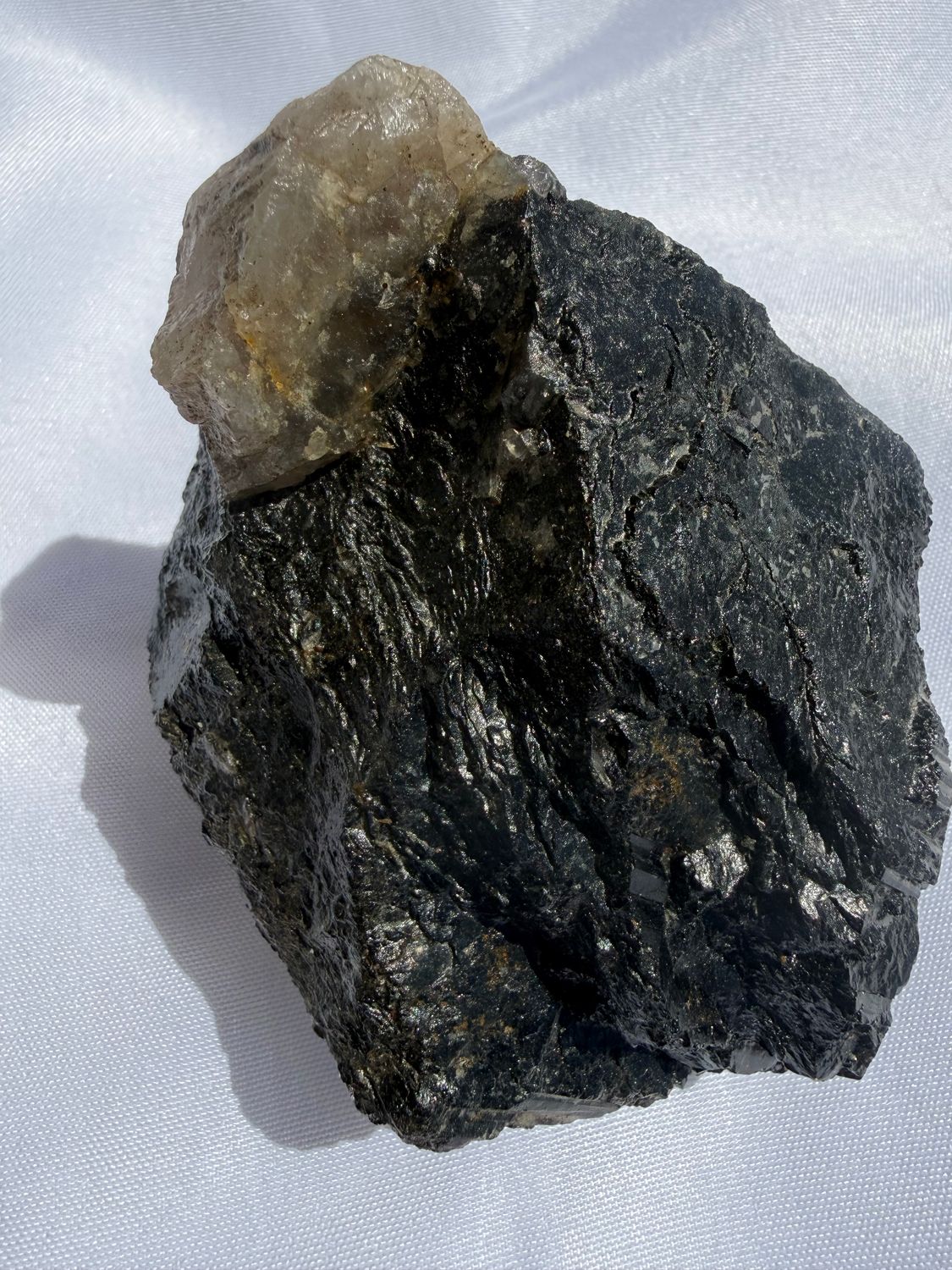 Black Tourmaline Quartz Crystal