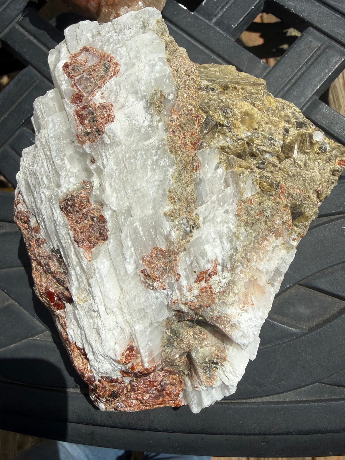 Selenite-Garnet-Epidote