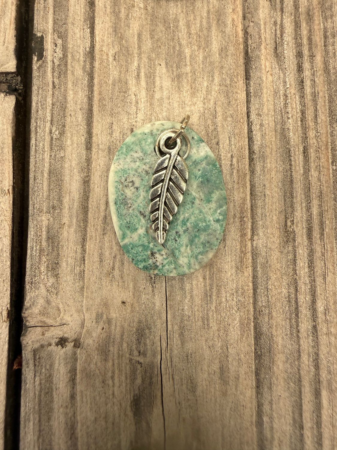 Mariposite Leaf Pendant