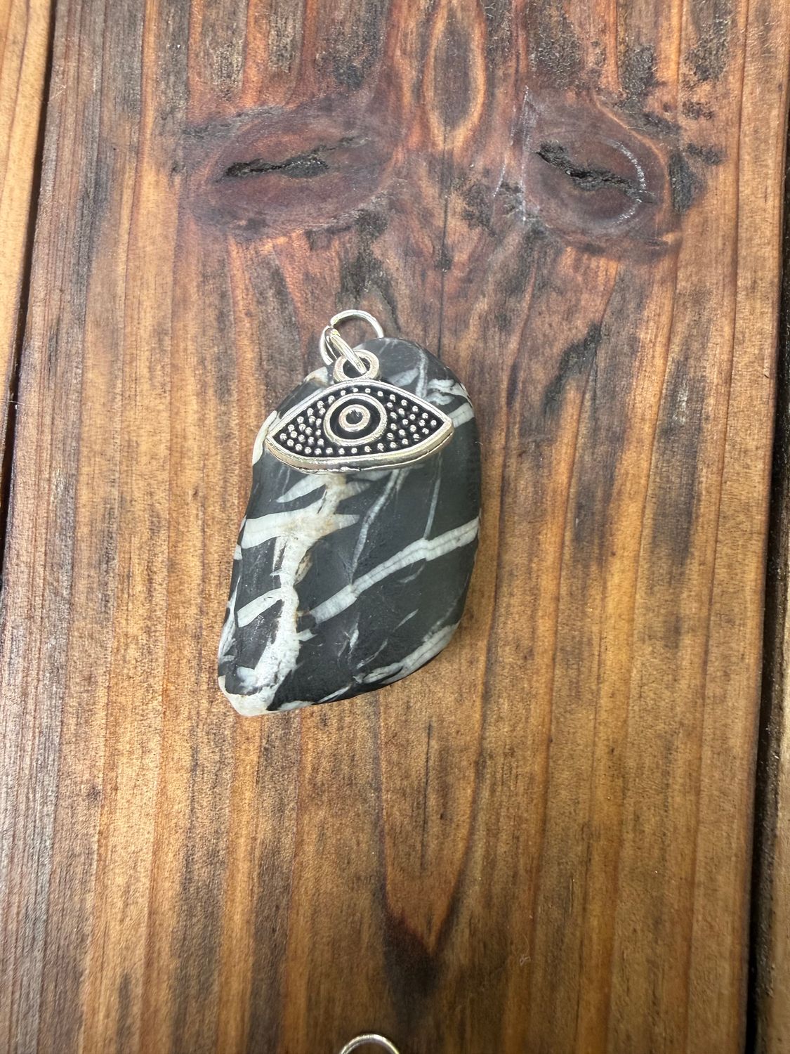 Zebra Marble eye Pendant