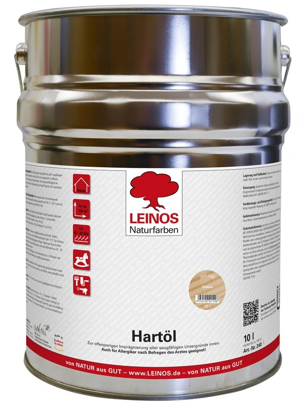 Leinos Hartöl 240
für innen, farblos 10,0 l