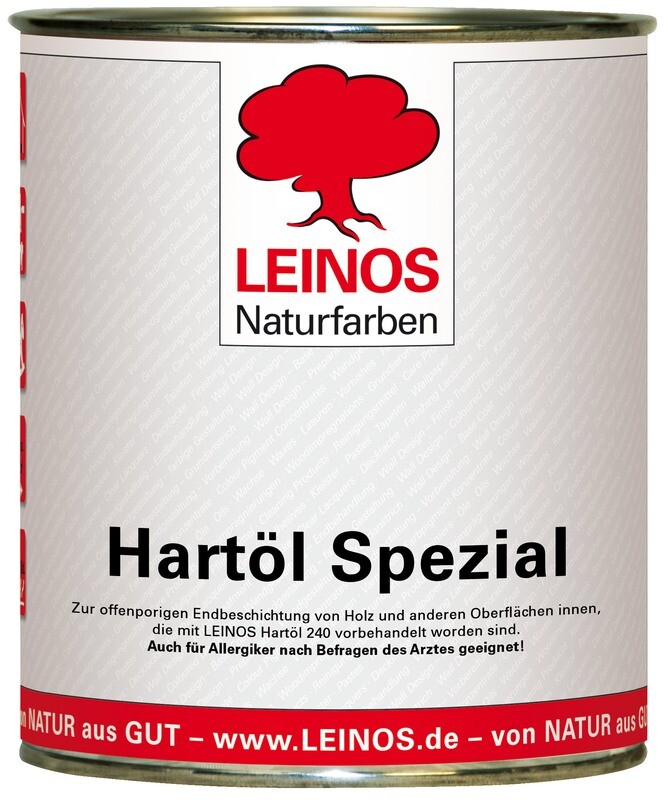 Leinos Hartöl spezial 245 
für innen, farblos 0,75 l