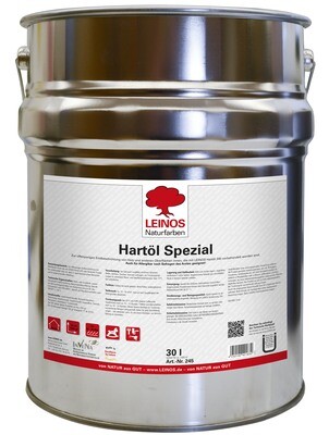 Leinos Hartöl spezial 245 
für innen, farblos 30,0 l