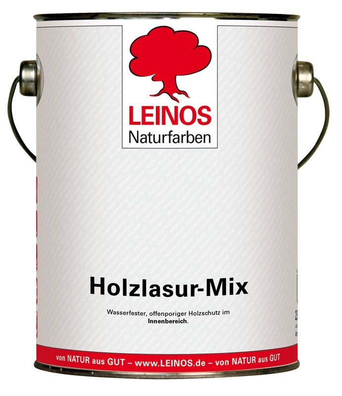 Leinos Holzlasur-Mix 263 für innen, 2,5 l   Blaue Farbtöne