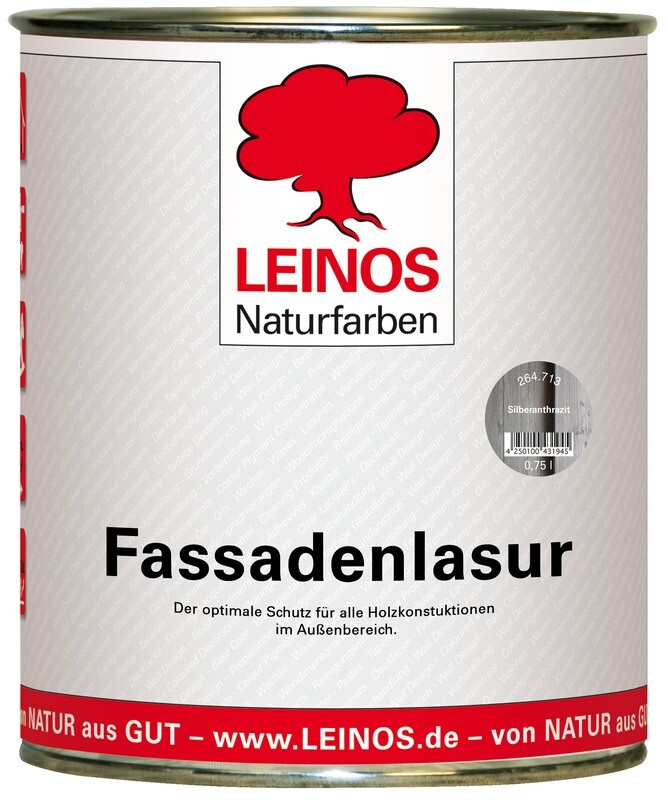 Fassadenlasur 264 0,75 l
für außen, lasierend bis deckend je nach Auftragsstärke