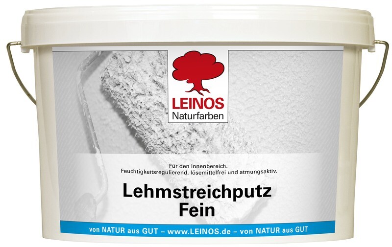 Leinos Lehmstreichputz Fein für innen, naturweiß, matt, feinkörnig 10,0 l