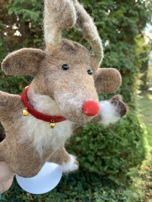 Therapiepuppe/Handpuppe Rentier