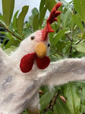 Therapiepuppe/Handpuppe Huhn