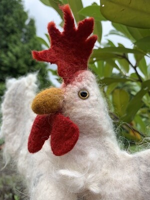 Therapiepuppe/Handpuppe Huhn