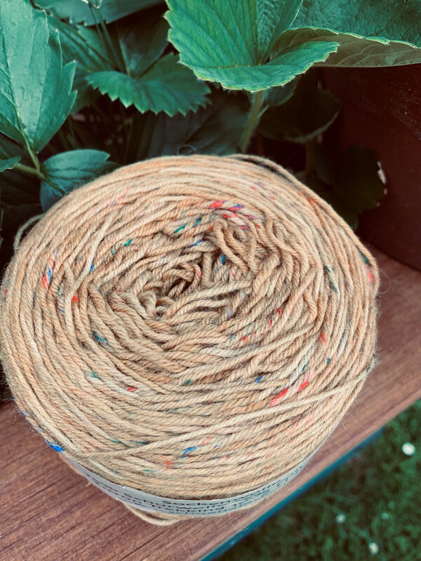 Sockengarn Tweed senfgelb