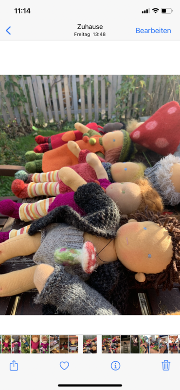 Puppen nach Waldorfart