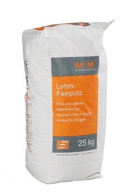 WEM® Lehm- Feinputz- 25 kg Sack