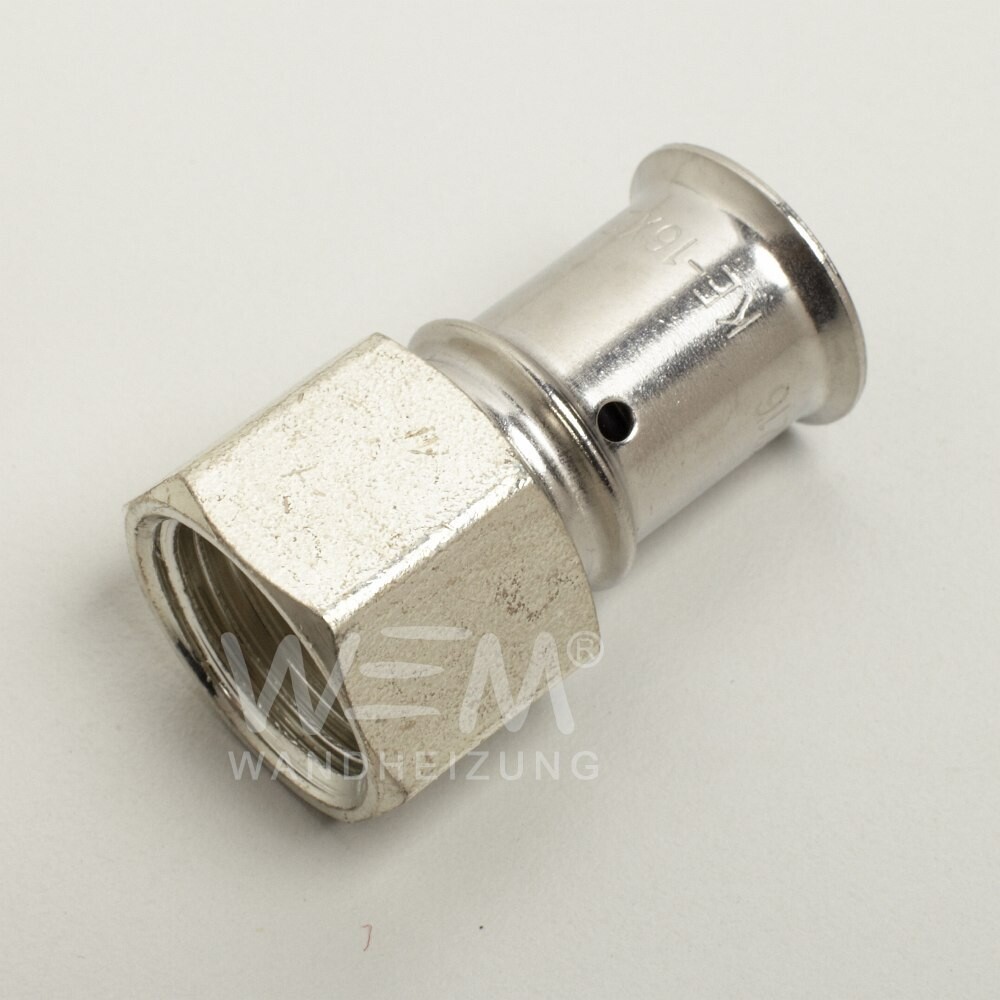 WEM Press-Übergang R 1/2&quot; IG, ø 16 mm