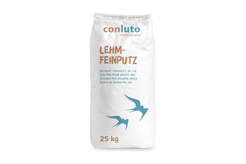 Lehm-Feinputz Conluto, trocken 25 kg
