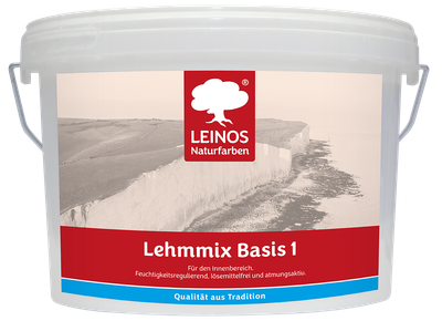 Leinos Lehmfarbe für innen, Basis 1, weiß, lösemittelfrei 2,5 l Leinos Lehmfarbe für innen, Basis 1, weiß, lösemittelfrei 2,5 l