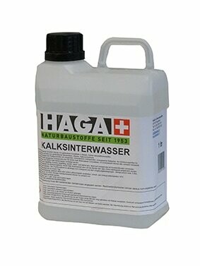HAGA Sinterwasser / Kalksinterwasser Extrem dampfdiffusionsoffen, pilz- und schimmelwidrig, konsequent ökologisch.