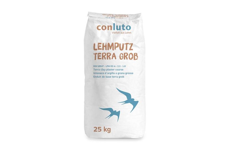 Lehmputz terra grob, trocken 25 kg